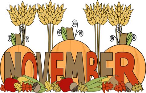 november clip art free|clip art for november month.